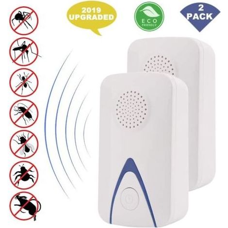Ultrason Souris Et Rats,Répulsif Ultrason Anti-Rongeurs Insectes,Électronique Plug-in Pest répulsif Anti Moustiques,Les Souris,Rats,Mouches,cafards,Fourmis et rongeurs avec lumière de Nuit Bleue (1/5)