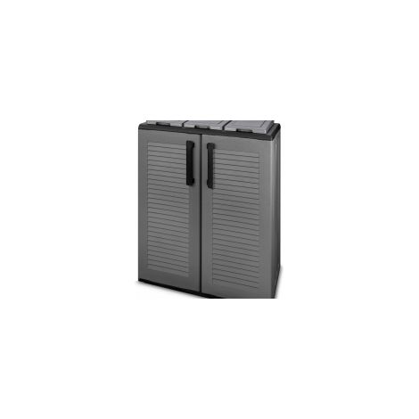Mülleimer artplast eco line recycelbar wetterfest 68x37x84 cm
