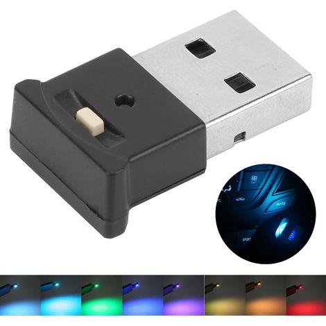 Lampe LED USB 8 Couleurs RGB, Lumière d'Ambiance Réglable Mini Décorative Intérieure (1/5)