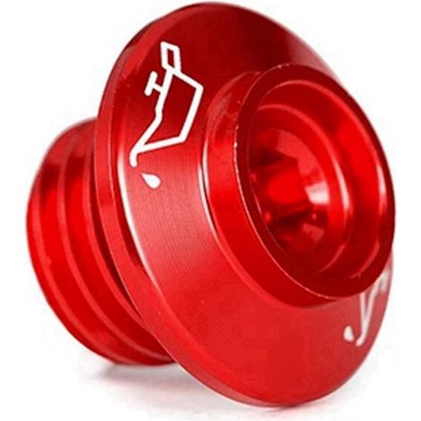 Geeignet für rote Motorrad-Öleinfülldeckel, Motorabdeckung, Ölablassschraube und Öleinlassschraube.
