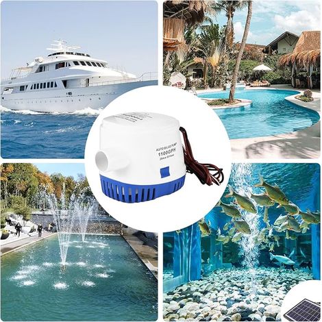 Pompes de Cale, Automatique 12V Pompe à Eau Liquide