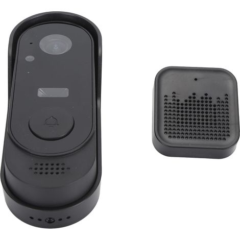 Sonnette vidéo HD bidirectionnelle avec vision nocturne, étanche IP65, compatible avec l'application Tuya. (1/5)