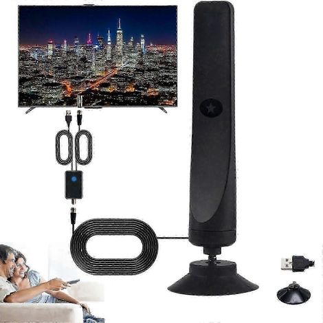 Antenne TV Festberg Hitenna Wave Max (modèle 2025) Antenne HD (100 chaînes) avec câble de 3 m et portée de 80 km (50 miles) pour usage intérieur/extérieur – 1 x Hitenna (1/5)