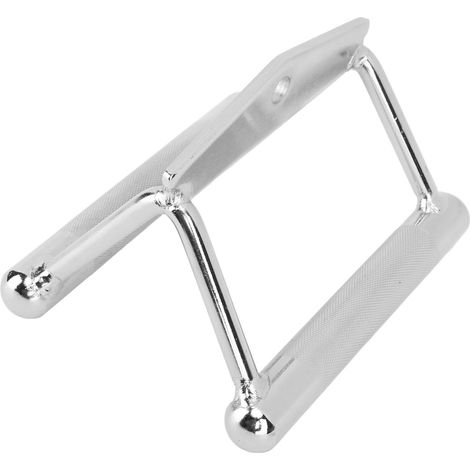 Poignée double en D pour câble de musculation, barre en V en acier inoxydable, accessoires pour machine à câbles de musculation à domicile, traction verticale. (1/5)