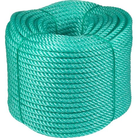 Cuerda de polietileno - 6 mm - Rollo 100 m - Verde
