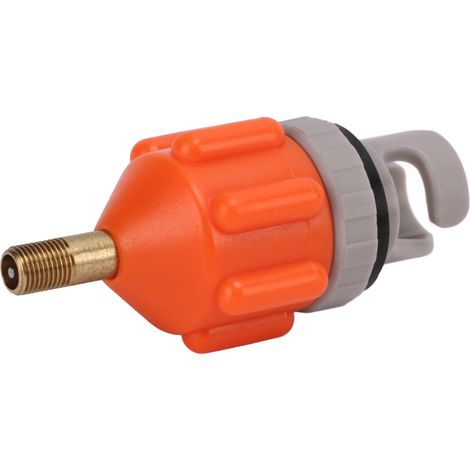 Adaptateur de valve haute pression, résistant, léger et durable, conversion pratique pour pompe à air, orange (1/5)