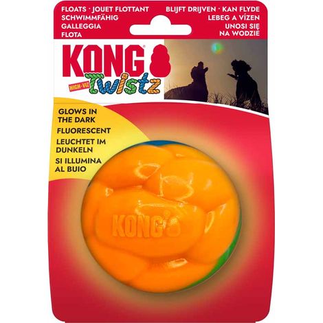 Kong - Twistz High-Viz Ball - High-Visibility Colors - Ø8,5cm