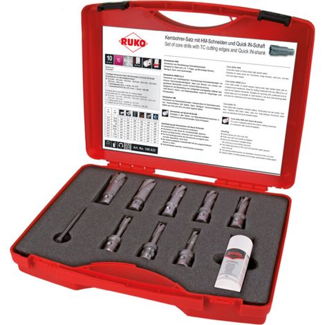 Ruko Assortiment de fraises à dents carbure avec attache Quick IN, en coffret plastique (1/5)