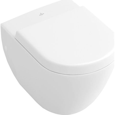 Cuvetta Subway 355 x 480 mm, modello sospeso, uscita orizzontale, porcellana sanitaria Star White CeramicPlus