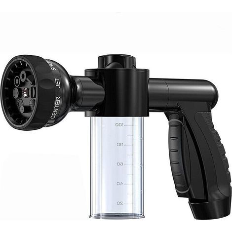 Pistolet à eau de lavage de voiture à mousse multi-usages haute pression Distributeur de savon et de shampoing pour lavage d'animaux et buse de pulvérisation de tuyau d'arrosage (1/4)