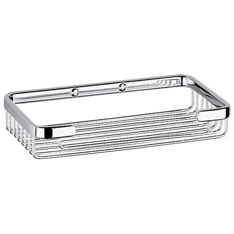 Inda cestino portaoggetti rettangolare L.20 P.12 cm, finitura cromo A04510CR (1/3)