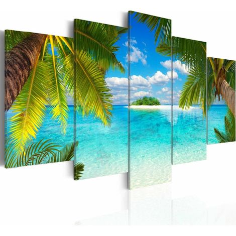 Tableau ile paradisiaque - 200 x 100 cm (1/4)