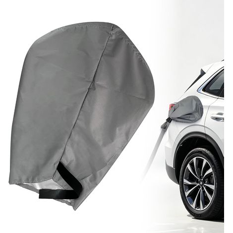 Housse de protection pour port de chargeur de véhicule électrique, protection contre la pluie et l'humidité, sangle de tension, pliable et à fixation magnétique, universelle pour la plupart des voitur (1/5)