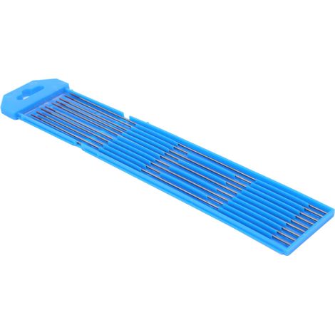 Lot de 10 aiguilles à électrodes en tungstène pour soudage TIG avec pointes violettes WES, 1,0 x 175 mm