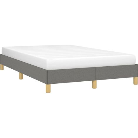 vidaXL Giroletto senza Materasso Grigio Scuro 120x200 cm Tessuto (1/4)
