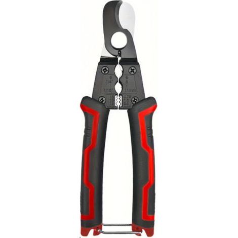 Pair Pince Coupe-Câble 180 mm, Pince Coupante Électricien Multifonction avec Dénudeur de Fil, Capacité Maximale de 11 mm, pour Câbles en Cuivre, Aluminium et Dénudage de Câbles (1/5)