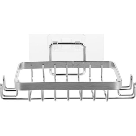 Steel Wall Mounted Shower Soap Dish Drill Free Holder Modern