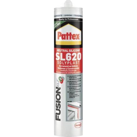 Neutrales Silikon Pattex SL620 für Türen und Fenster, Bau, Sanitär und Armaturen – Anti-Schimmel 300 ml (Braun RAL 8004)