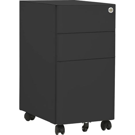 vidaXL Mobile File Cabinet Anthracite 30x45x59 cm Steel (1/5)