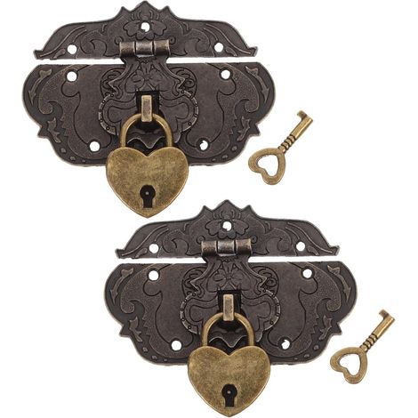 de 2 cadenas décoratifs vintage en alliage de zinc en forme (1/5)