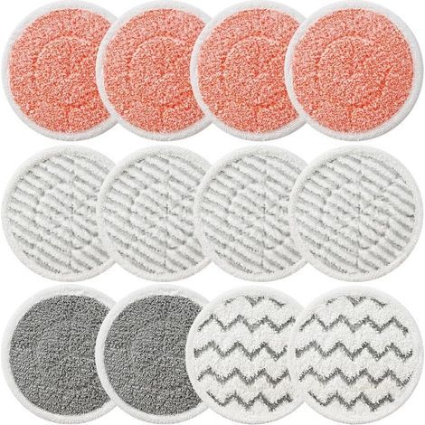 XKITP7000 – Lot de 12 tampons de Rechange pour Balai Vapeur Shark S7001 S8201 S8001 S7201 S7000 S7000AMZ S7001TGT Series – Tampons de Balai à récurer à Vapeur et à récurer Tout-en-Un, modèle de pièce (1/5)