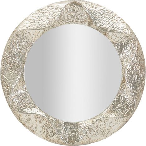 Specchio da parete in metallo argento, Ø104x7 cm – Argelux Rotondo (1/5)