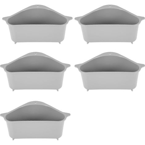 1 5 Étagère d'évier, panier d'angle suspendu pour évier, avec ventouse, pour cuisine et salle de bain-AquaForge