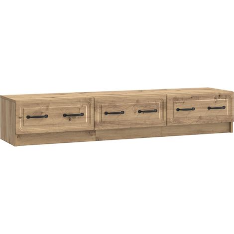 vidaXL  TV Cabinet  Artisan Oak 147 x 34.5 x 27 cm Engineered Wood