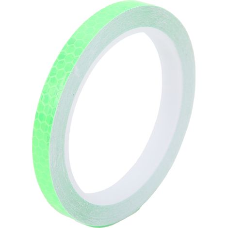 Autocollants réfléchissants hexagonaux imperméables bande lumineuse vélo pour décoration DIY voiture moto vert (1/5)