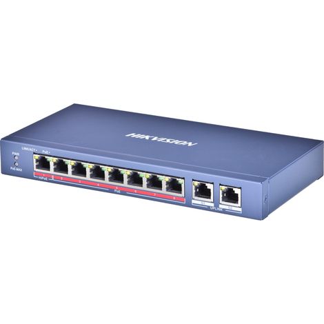 Switch Hikvision DS-3E0310HP-E 8 Port Gigabit unmanaged PoE (1/5)