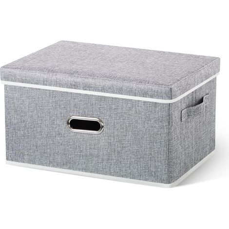 Boîte de rangement en tissu avec couvercle, 20 L (1/5)