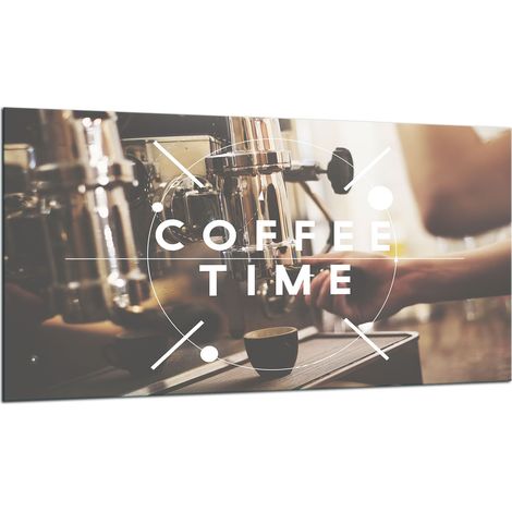 PLAQUE DE PROTECTION EN VERRE POUR CUISINIÈRE 90X52 CAFÉ (1/5)