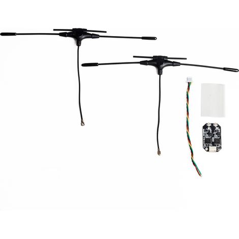ELRS 915 MHz/2,4 GHz Dualband-Empfänger mit Dualantenne für IPEX1FPV Drohnenzubehör (1/4)