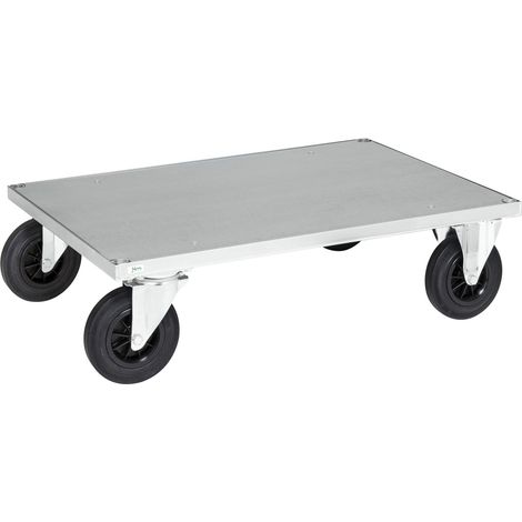 Kongamek Plattformwagen, verzinkt mit Ladefläche 1000x700x260mm Gummibereifung ohne Bremse