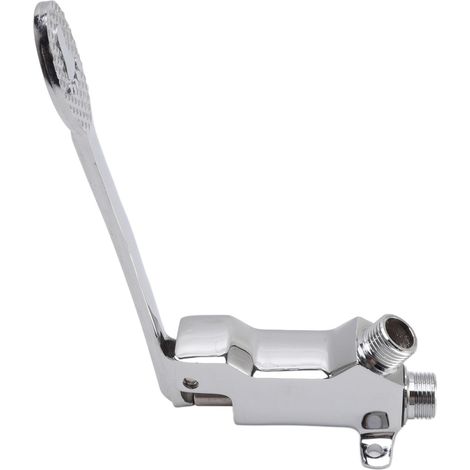 Robinet à commande par pédale, robinet d'évier de cuisine en acier inoxydable, robinet d'arrêt vertical pour lavabo. (1/5)