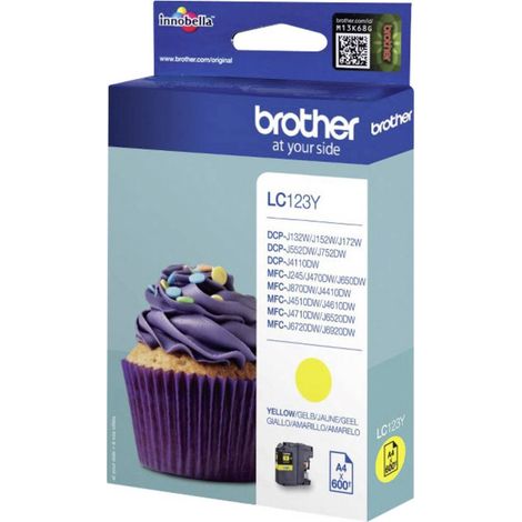 Cartouche encre Brother LC123 Jaune