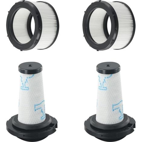 Lntyq Filtres pour Rowenta X-FORCE FLEX 9.60 et X-NANO ESSENTIAL RH20xx, 2 préfiltres + 2 filtres moteur pour Rowenta X-FORCE FLEX 9.60, Filtres de rechange pour ZR00907/908 RH98XX/99XX (1/5)