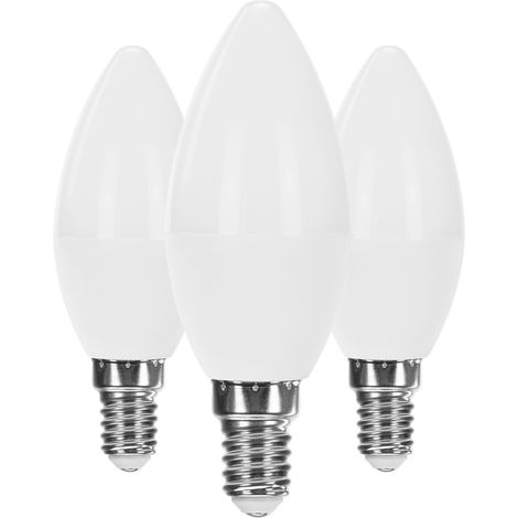3er-Pack E14 6W LED-Kerzenlampen (entspricht 40W 470lm) von Raydan Home
