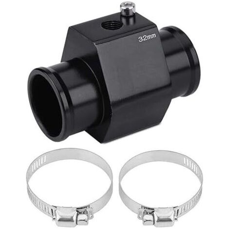 Capteur de Température de l'Eau,Adaptateur de Jauge de Tuyau de Température de l'Eau de Voiture Sonde de Température Joint de Radiateur(32mm)(noir) (1/5)