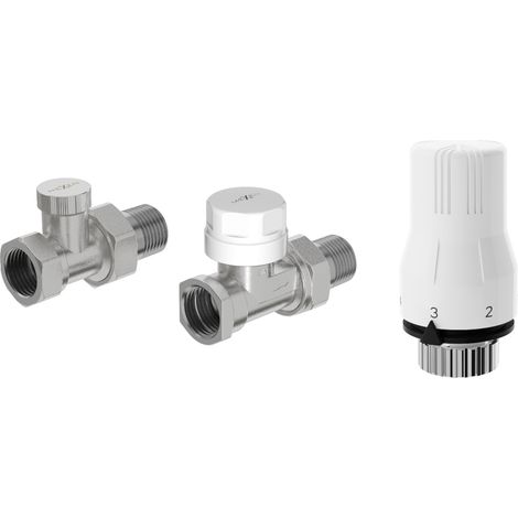 Mexen G02 ensemble thermostatique droit, nickel - W914-012-928-01 (1/2)