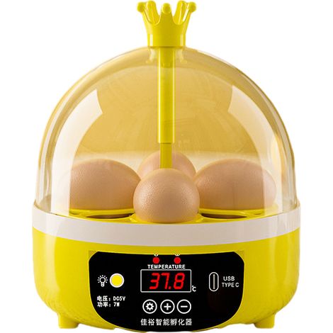 Incubatrice per uova da cova, incubatrice automatica per girare le uova per polli e quaglie con display di temperatura e umidità (1/5)