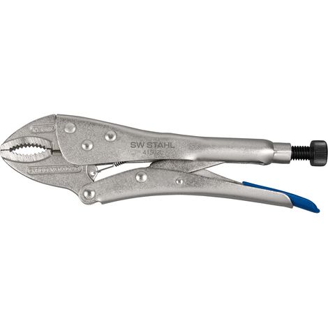 SW-Stahl 41502SB Gripzange 250 mm I verstellbare Zange mit Drahtabschneider I Maul-Feststellzange geschmiedete Backen I Spannweite bis 32 mm I Zange für Muttern I Blister Verpackung