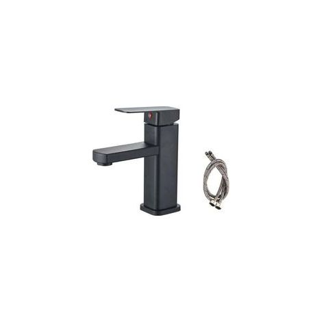 Robinet de lavabo, mitigeur eau chaude/eau froide, robinets de salle de bain - Crezuo (1/4)