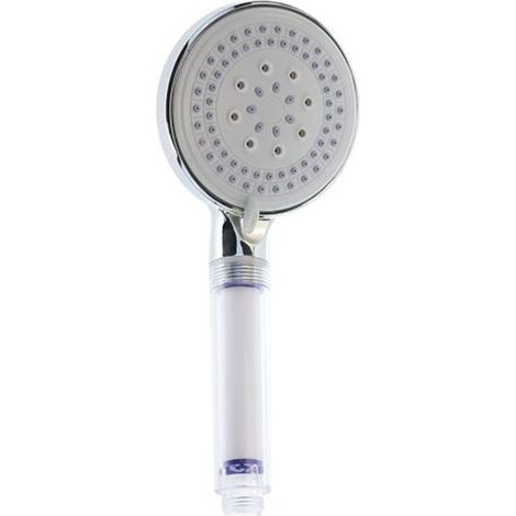 Trade Shop - MULTIJET RUNDER DUSCHKOPF MODERNE HANDBRAUSE 11 X 25 CM MASSAGE 79696 - (1/2)