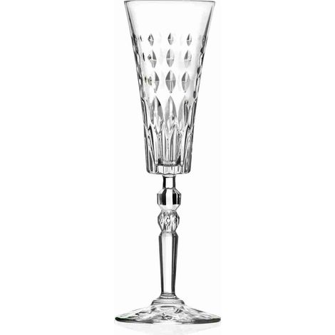 RCR Cristalleria Italiana Marilyn - FL - Set da 6 Calici Flute in Cristallo