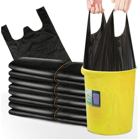Sac Poubelle en PE - 32cm x 52cm - Résistance Renforcée - 50 Sachets pour Poubelles ≤30cm (1/5)