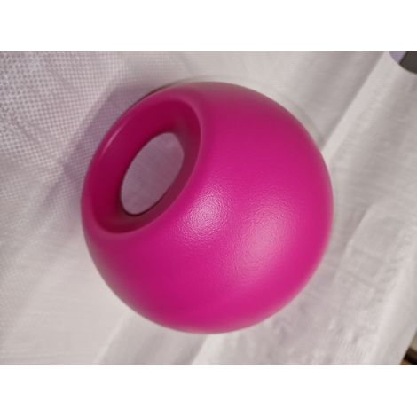 Horse Ball Toy With Handle - Pink (Play Equine Pony Boredom Field Training Hard Plastic)
