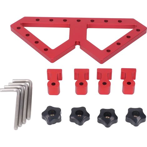 Pince de positionnement à Angle droit réglable, Type W, alliage d'aluminium, fixation auxiliaire pour le travail du bois (1/5)