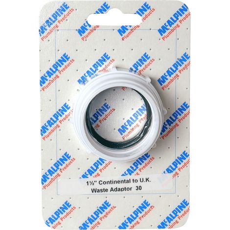McAlpine CARD-30 1.5" Cont/U.K.Waste Adaptor - T12A-F (1/3)