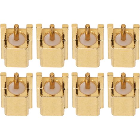 Connecteur RF coaxial MMCX femelle 3 broches, lot de 10 prises jack, matériau OFC, impédance 50 ohms, adaptateur haute fréquence. (1/5)